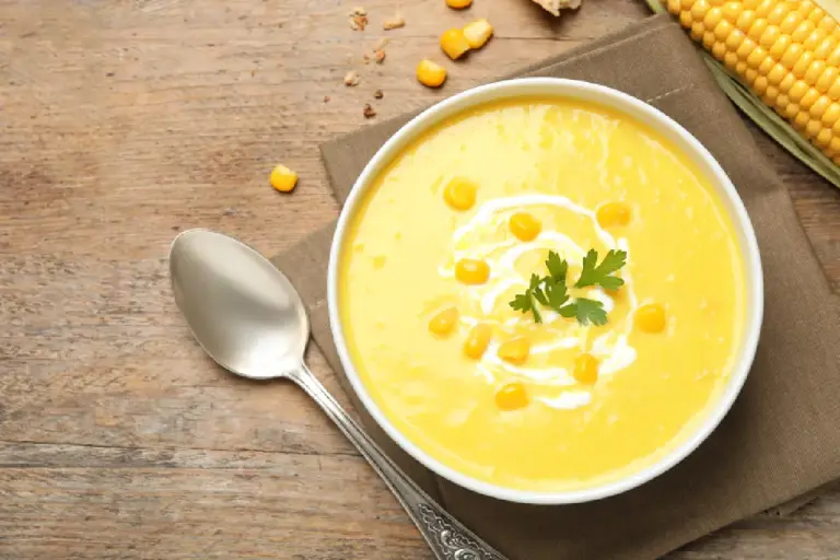 Crema de elote de lata