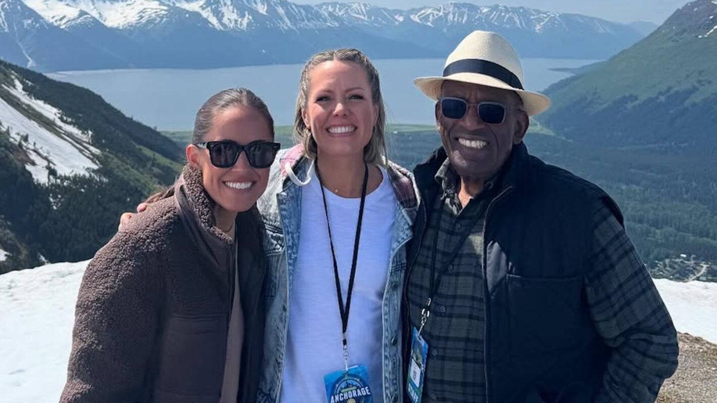 Kaylee Hartung, Dylan Dreyer, and Al Roker film 'Today' in Alaska