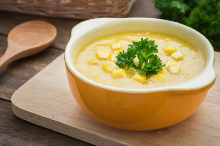 Crema de elote en lata