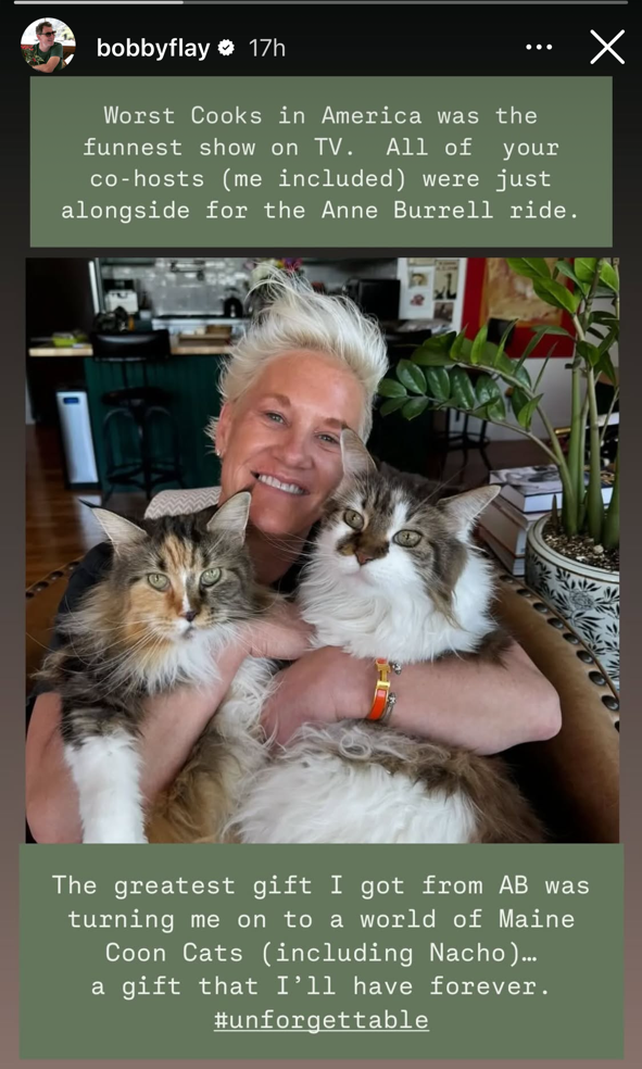 Bobby Flay Pays Tribute To Anne Burrell After Her