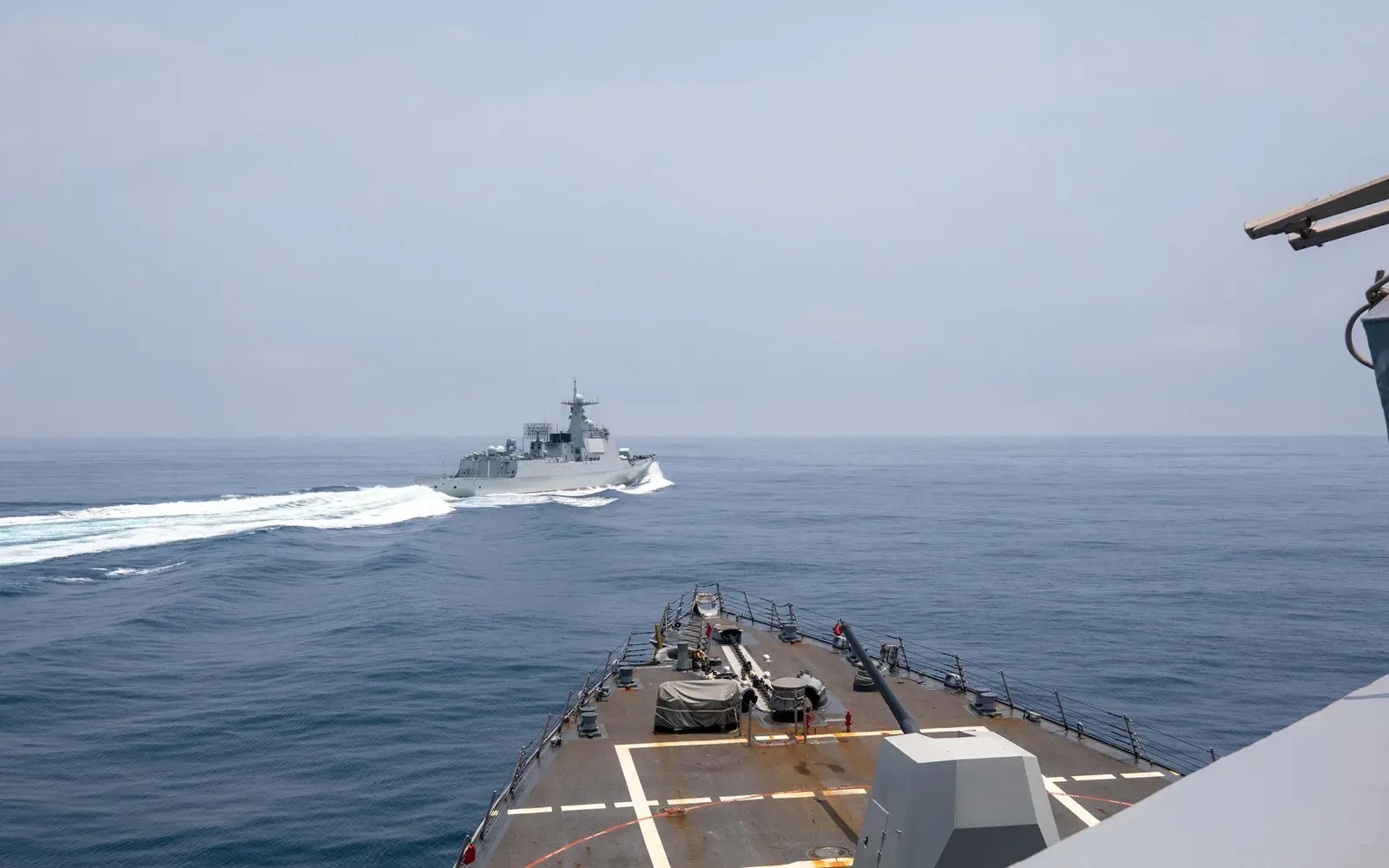 Taiwan says China deploys warships in 'military operations'