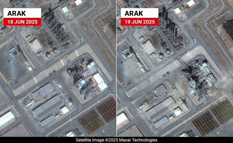 Satellite Images Show Massive Damage To Iran's Arak Nuclear Facility