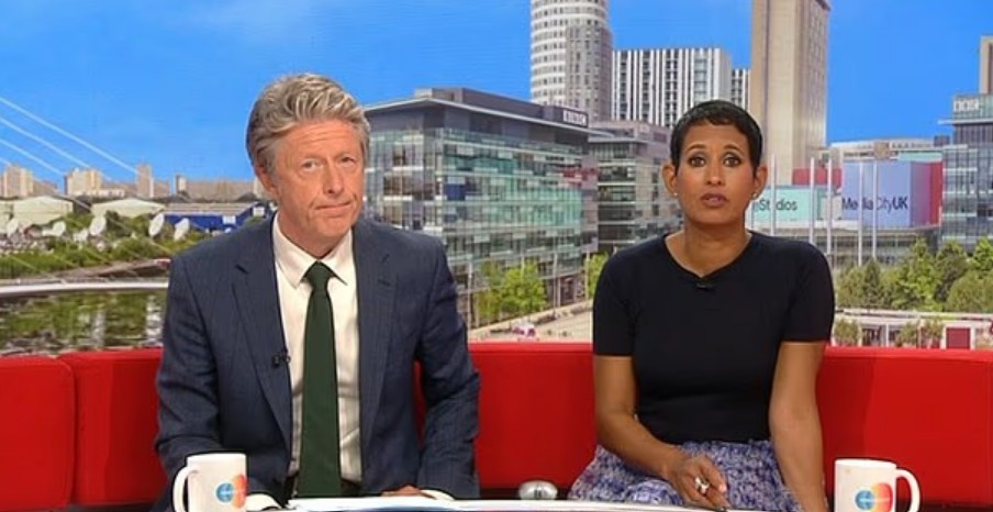 Charlie Stayt and Naga Munchetty presenting BBC Breakfast earlier this month (BBC)