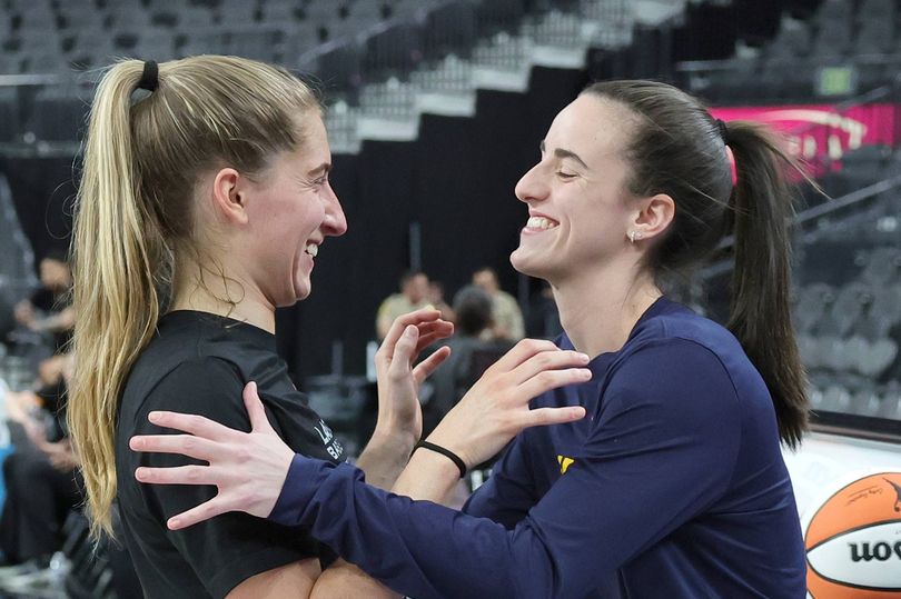 Caitlin Clark shared on-court moment with Kate Martin before WNBA game