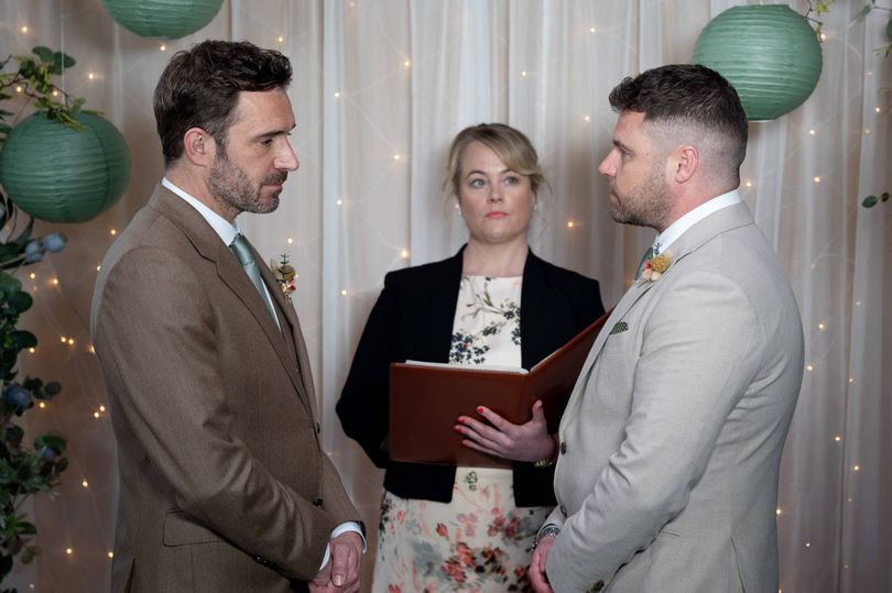 Rumours were that it would tie in to Robert's ex Aaron Dingle's wedding to John Sugden