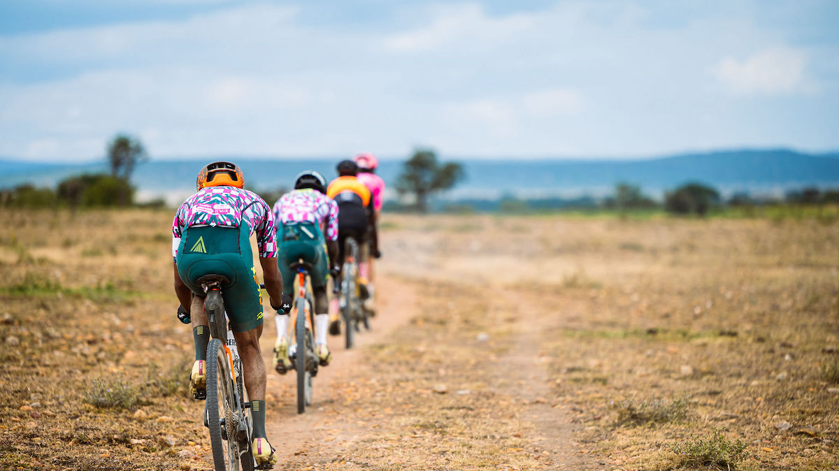 AA1H9EAt Racing Across Kenya's Savannas and Wildlife Trails – Haley Hunter Smith and Lukas Baum Triumph in Four-Stage Migration Gravel Race