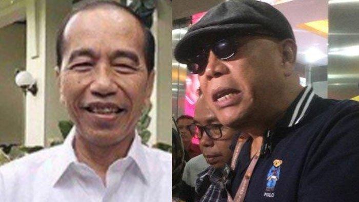 SAKIT - Eggy Sudjana (kanan), pelapor tudingan ijazah palsu Jokowi kini sakit kanker usus. Padahal sudah dilaporkan balik Jokowi ke Polda Metro Jaya. (kolase tribunnews)