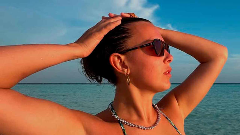 Millie Bobby Brown Stuns on the Beach and Responds to Criticism with Style