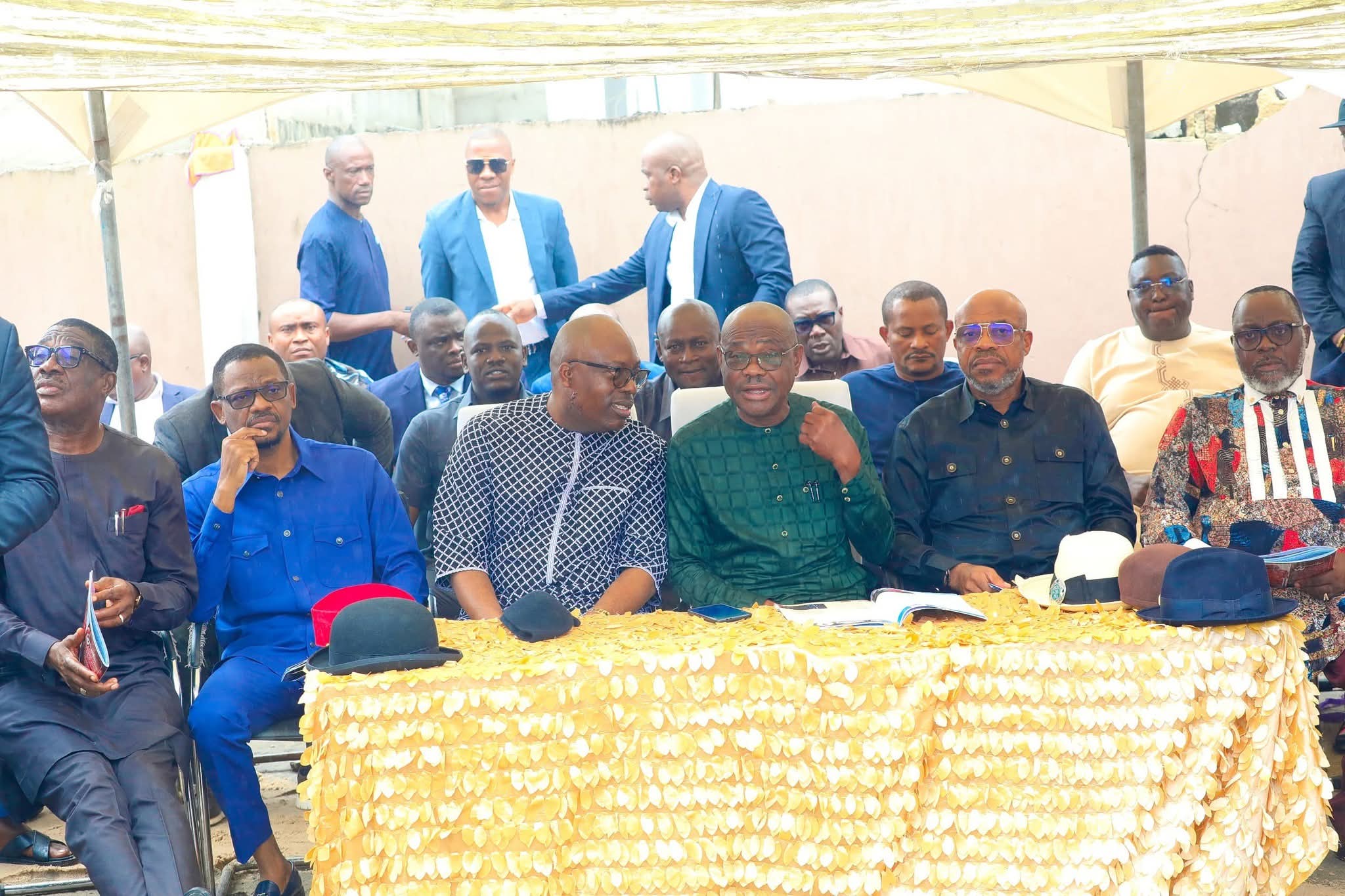 PICTORIAL: Fubara attends burial of Wike's uncle in Rivers