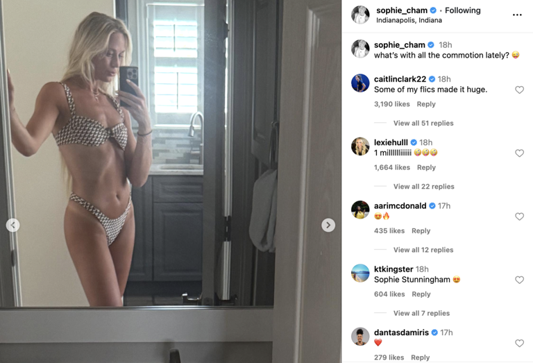 Fever Star Sophie Cunningham Stuns In Swimsuit Selfie