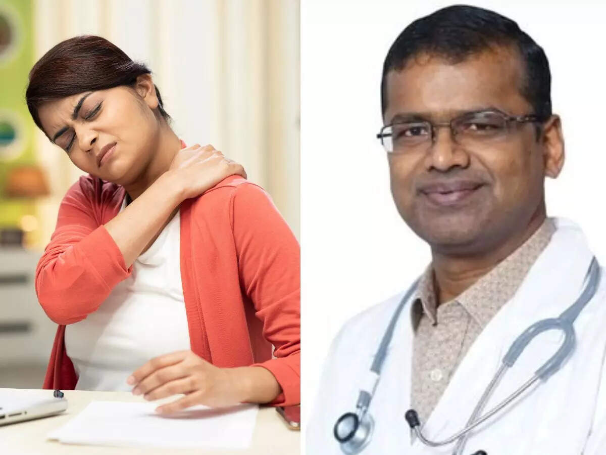 Illustration of Sitting Posture For Tech Neck Prevention In Adults