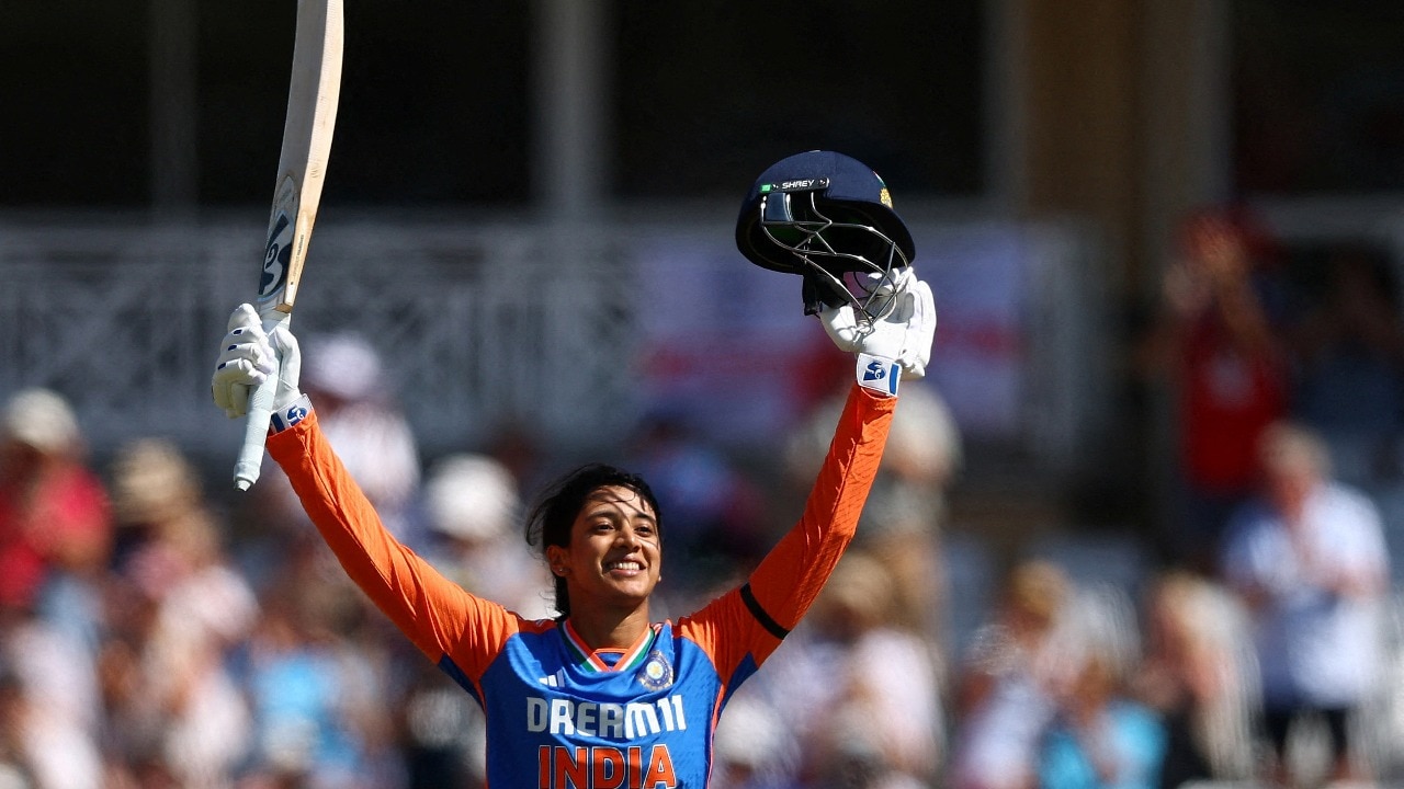 Image for Smriti Mandhana's hundred powers India to statement win over England in 1st T20I