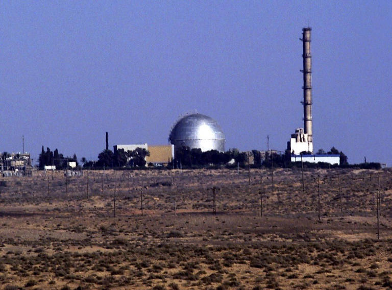 Fotografía del año 2000 de las instalaciones nucleares israelíes de Dimona.