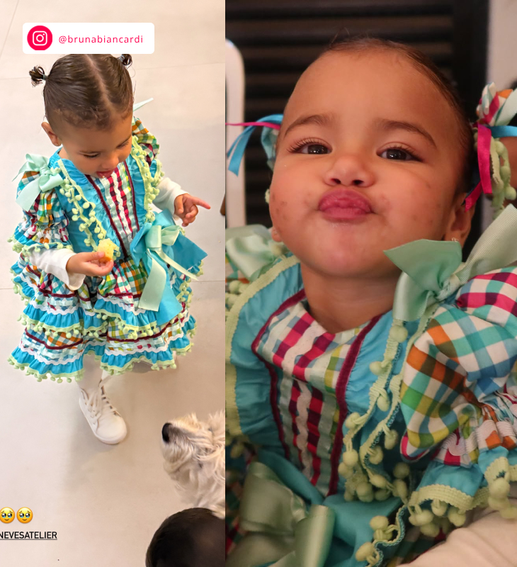 Bruna Biancardi encanta com fotos de Mavie fazendo carinho na irmã, Mel.  Confira os melhores momentos da pequena