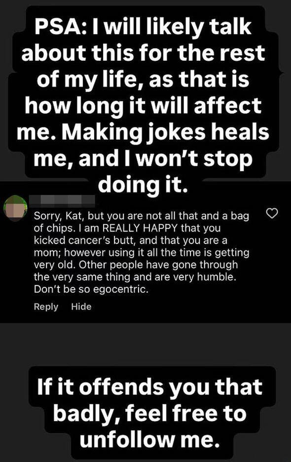 Kat Timpf response to the critic's remark