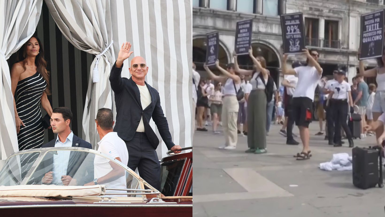 Jeff Bezos’ wedding sparks protests in Venice