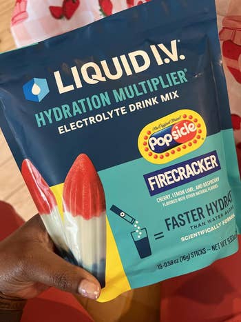 Liquid I.V. Hydration Multiplier drink mix package featuring popsicle flavor