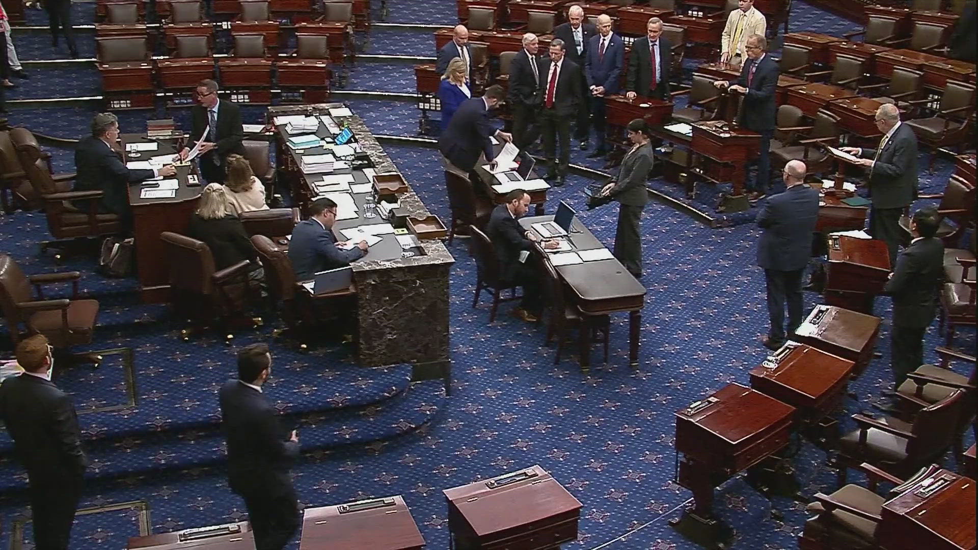 Senate advances Trump's spending bill