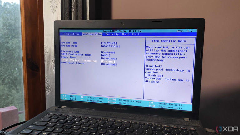 Enabling Intel VTX in BIOS