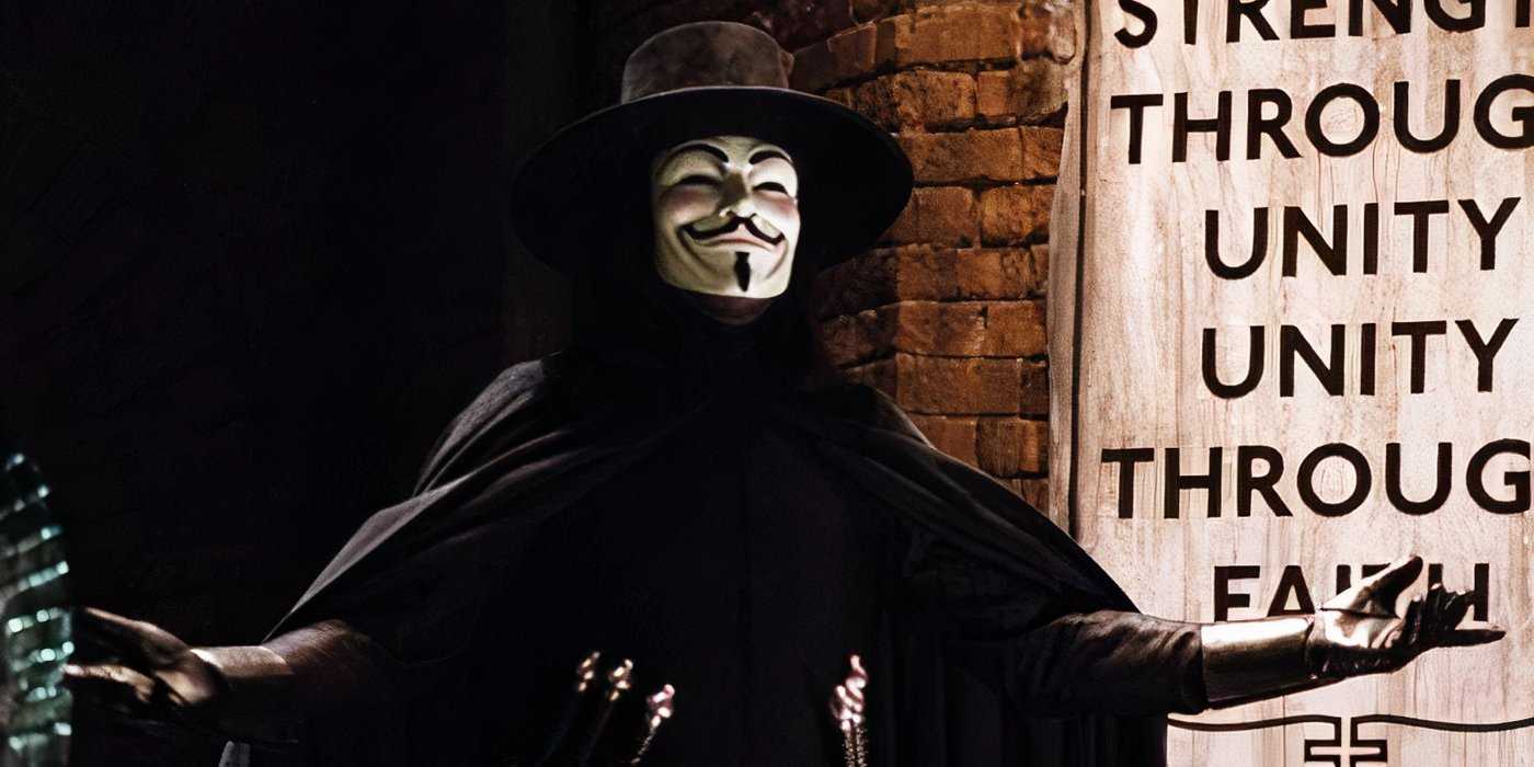 Hugo Weaving as V in V for Vendetta