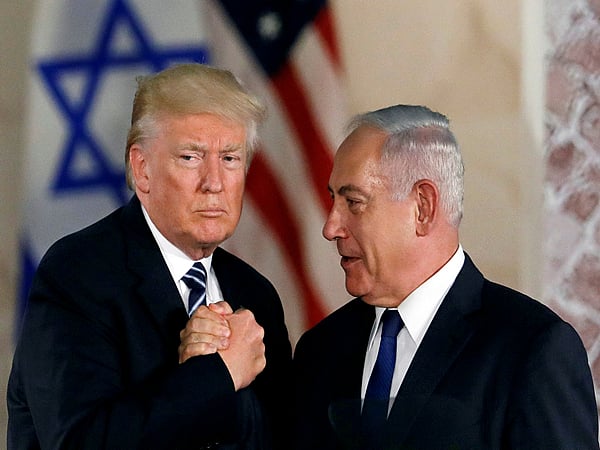 US President Donald Trump and Israeli Prime Minister Benjamin Netanyahu in a file photo.