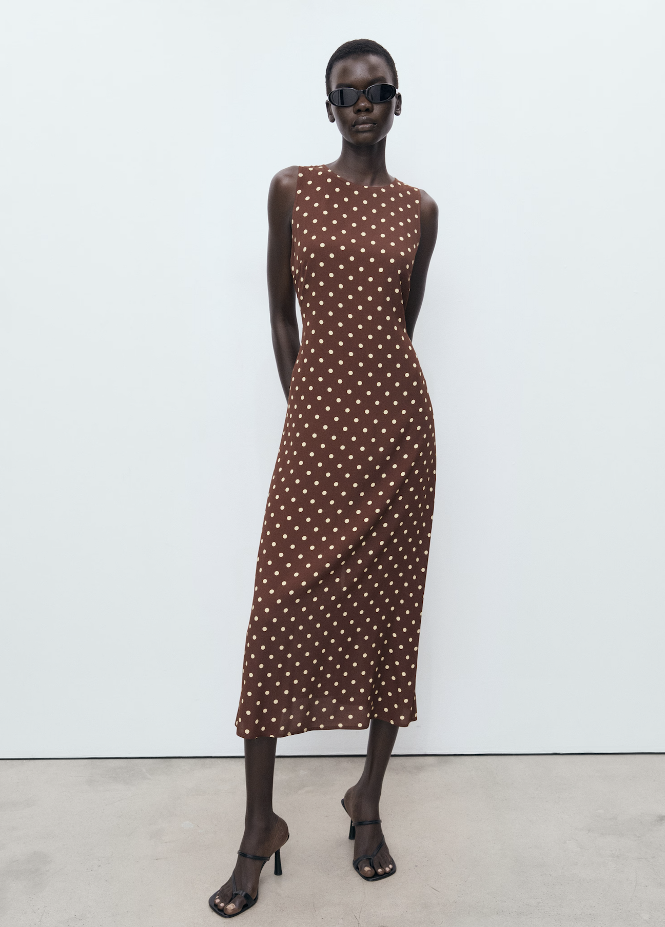 Marga Polka Dot Pastel Yellow Dress