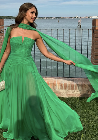 slim fit dress slacks Green Jessica Alba Strapless Dress Ruched Prom Celebrity Formal Dress –  Hoprom