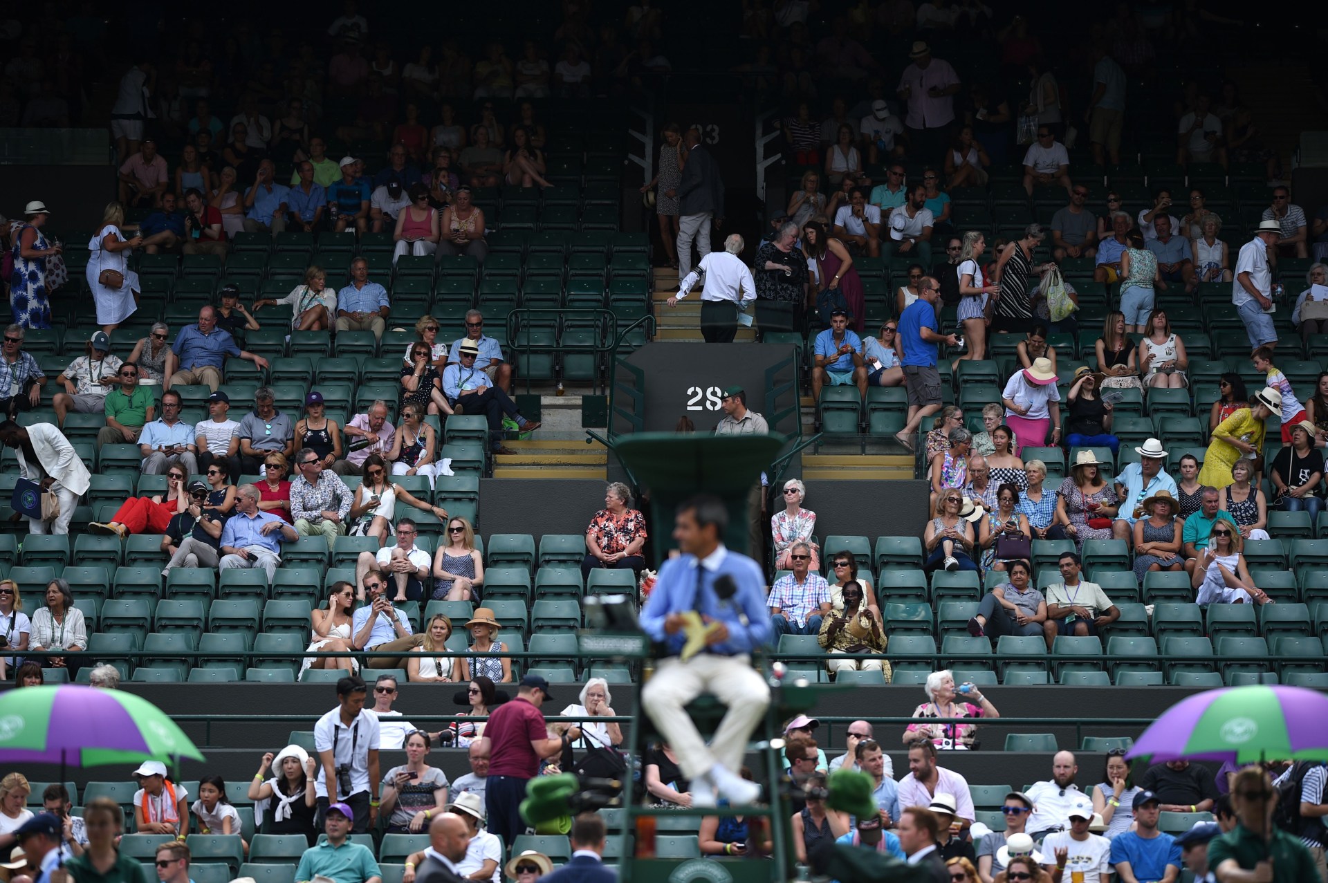 Why are there so many empty seats at Wimbledon 2024