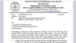 Pengumuman Hasil Seleksi Administrasi PPG 2025 Tahap 3