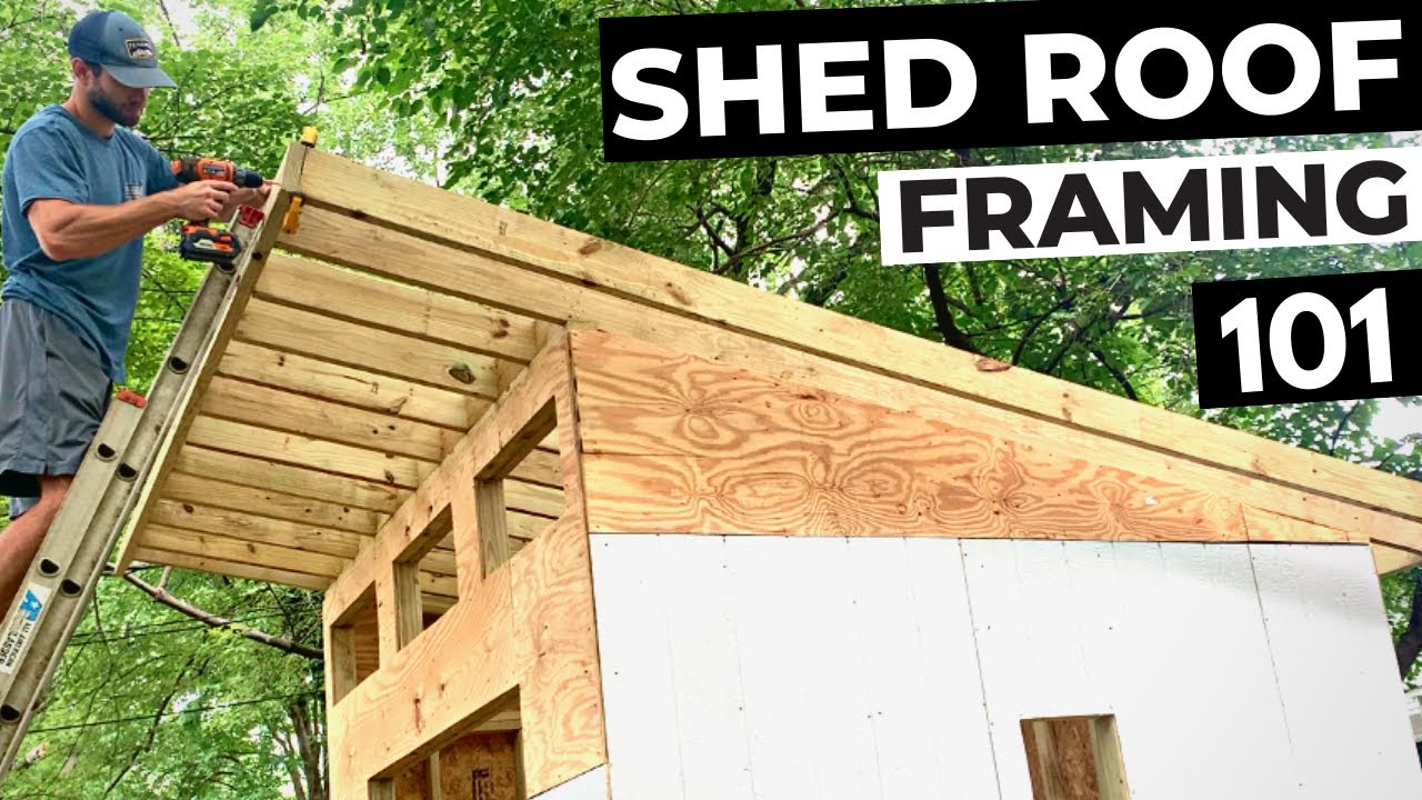 Shed roof building 101: birdsmouth cuts & decking
