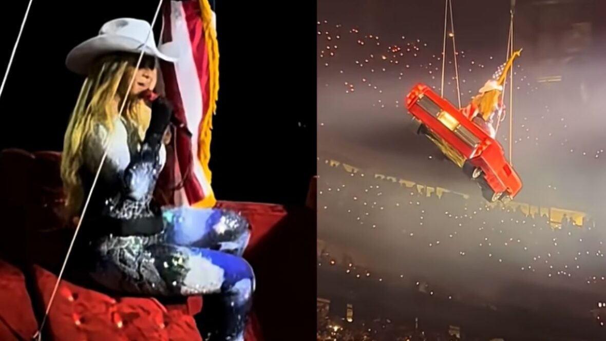 Beyoncé Stops Concert After She’s Left Dangling From Tilted Car Amidst