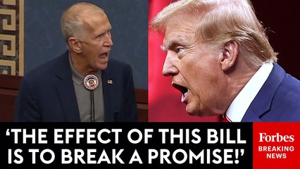 Thom Tillis Shreds Big Beautiful Bill In First Senate Floor Speech