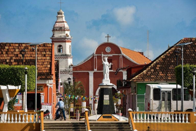Palizada tiene una réplica de 4 metros de la Estatua de la Libertad. Foto: Cuartoscuro