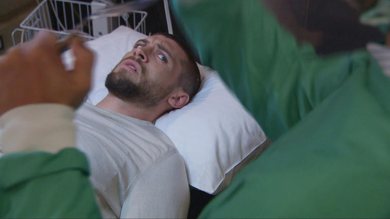 Joe previously hired Crowley to perform the illegal kidney transplant operation (Picture: ITV)