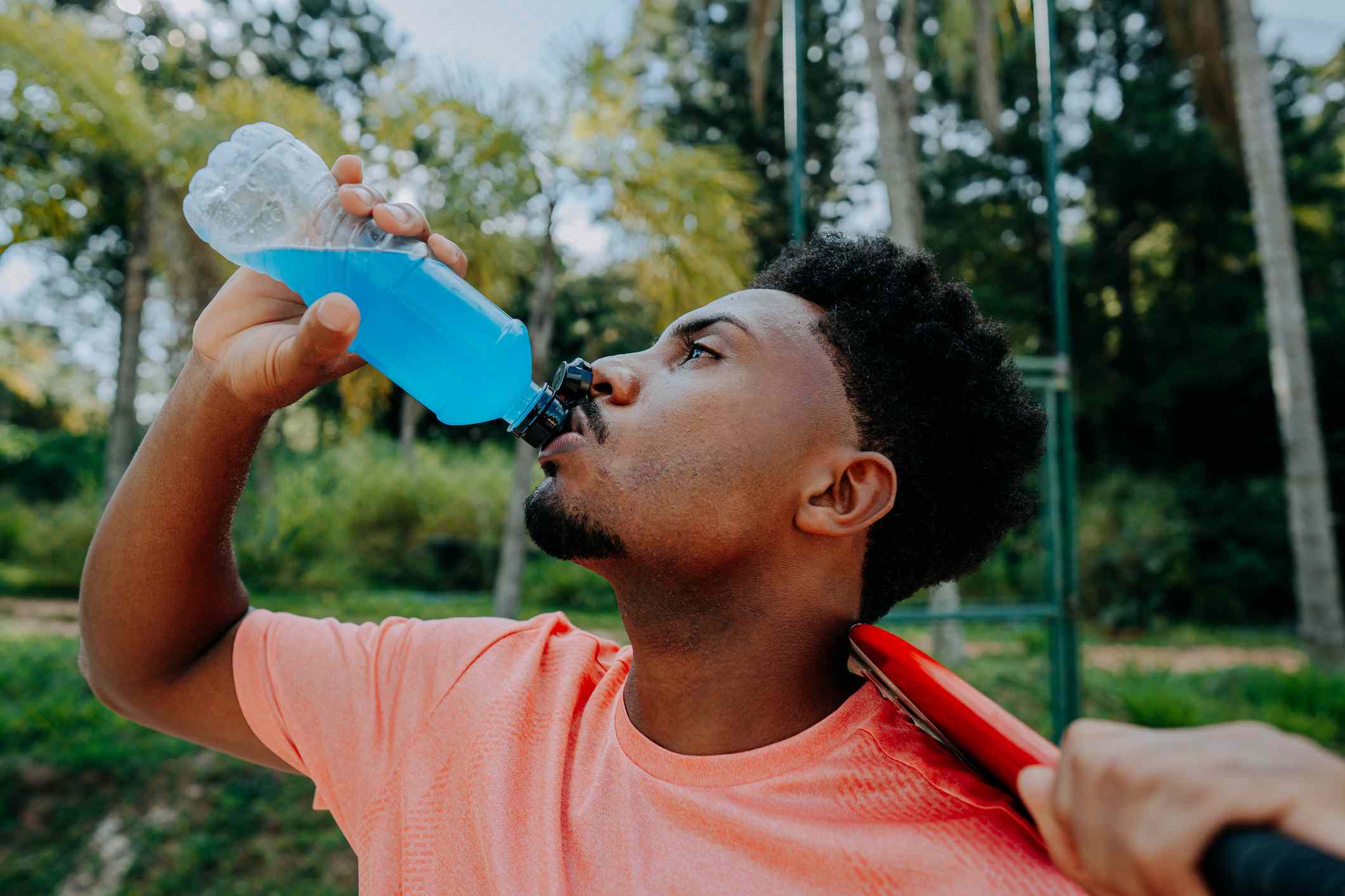 Gatorade contains electrolytes that can help rehydrate you after a strenuous workout.