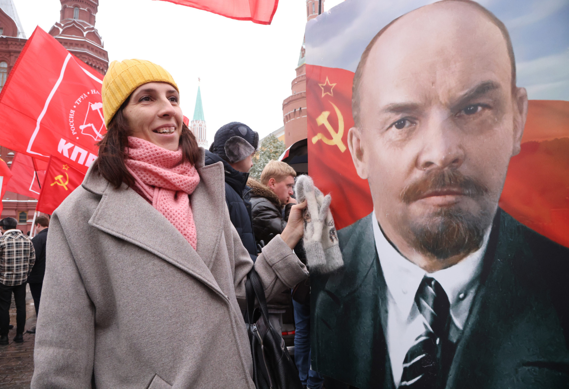 How do they keep Lenin embalmed and on display?