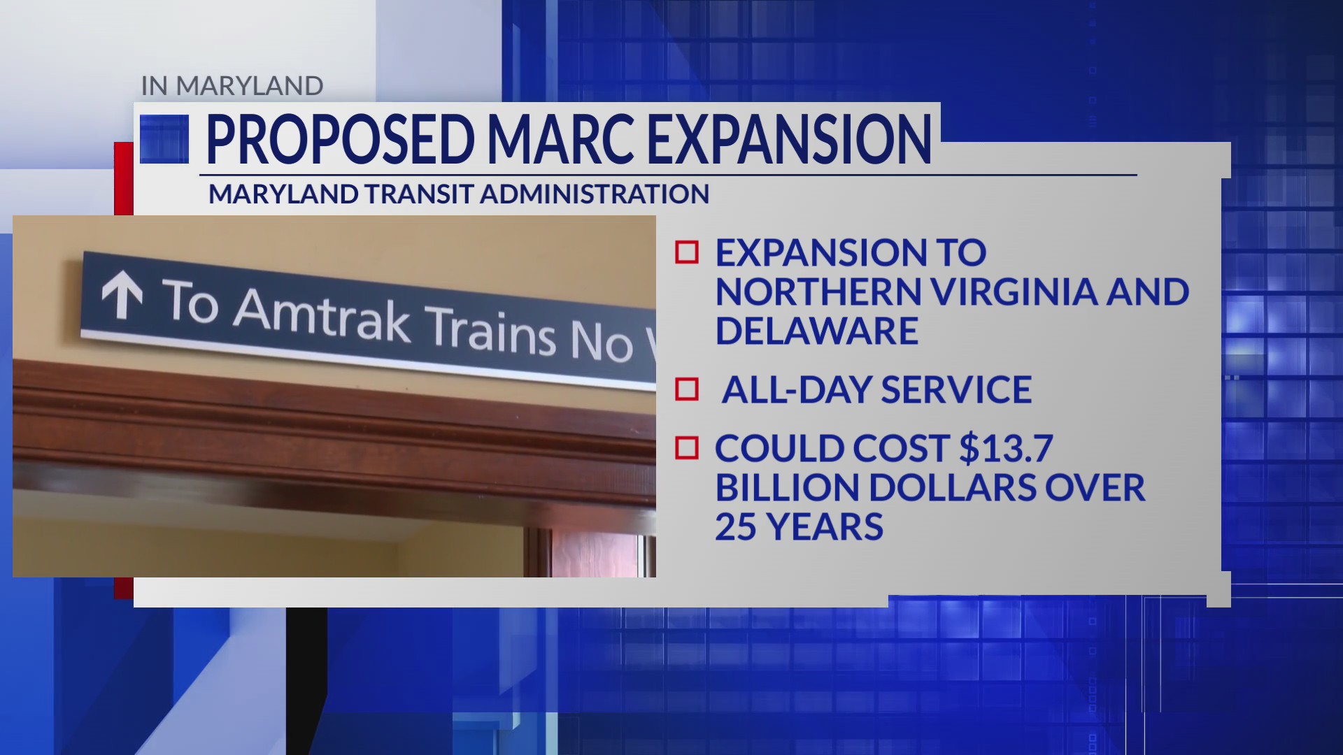 MARC train service plans to expand to Virginia, Delaware