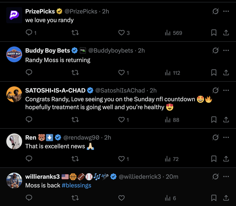 Randy Moss returns to ESPN full-time after beating cancer in emotional