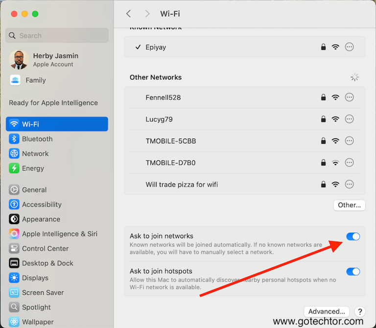 mac wi-fi settings