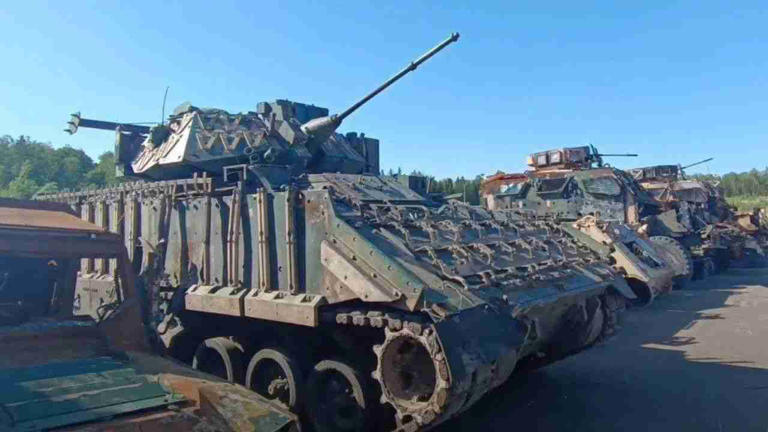 Russia modifies Bradley with Russian cannon after armored vehicle captured in Ukraine