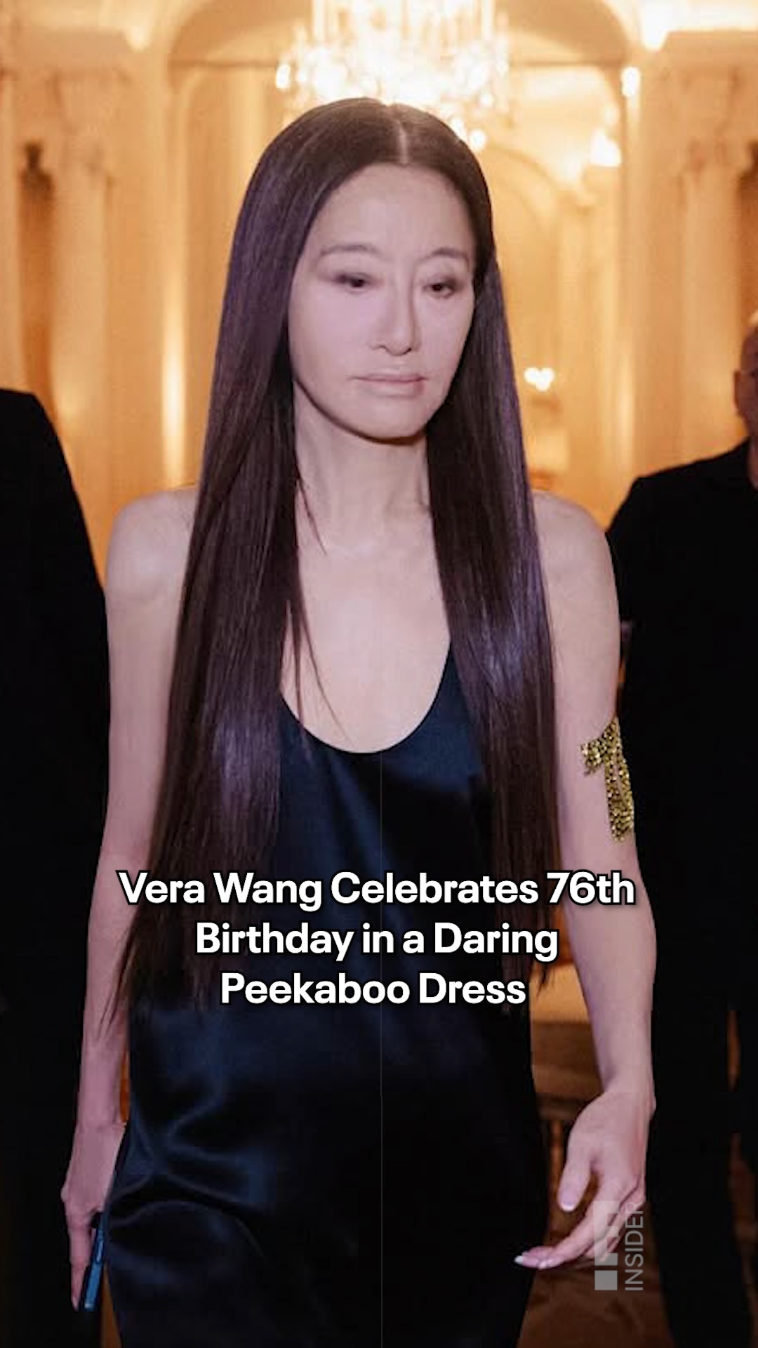 Vera Wang chose a trs chic dress for her 76th birthday | Watch