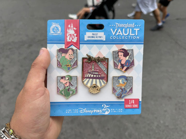 ピンズ・ピンバッジ・缶バッジ Disney 70th Anniversary Pin Set 70th Anniversary Vault Collection Pins and Display Frame