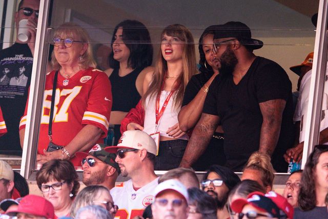 Getty Images Taylor Swift attending Travis Kelce's Kansas City Chiefs game for the first time