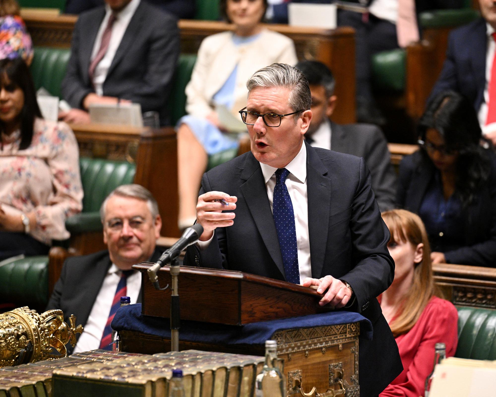 Keir Starmer delivering a statement in the House of Commons, London, 26 June 2025. Photograph: House of Commons/Reuters