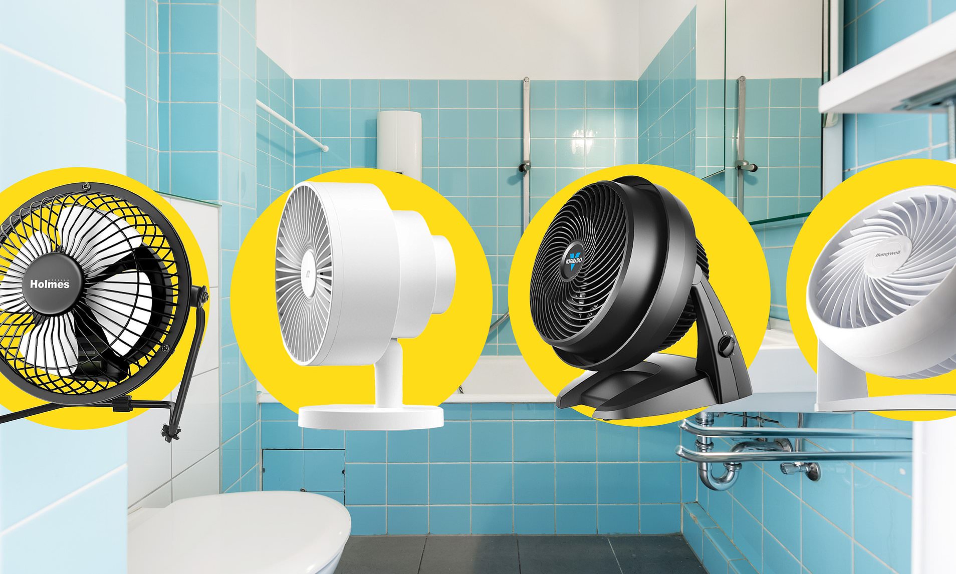 This compact countertop fan cools down my hot, windowless bathroom in seconds