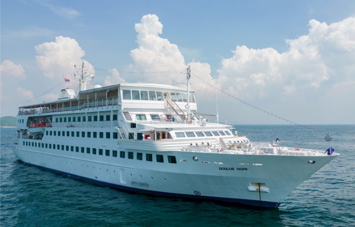 Floating library Doulos Hope arrives at Labuan Liberty Wharf