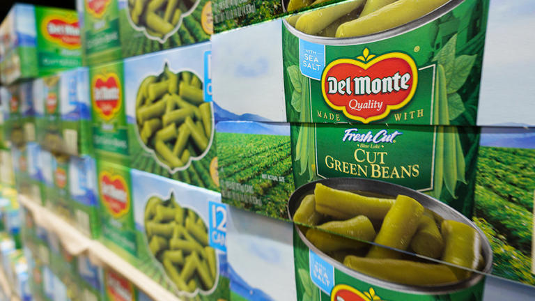 Del Monte Foods is known for its Del Monte brand of canned fruit and vegetables. Getty Images