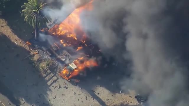 Aerial footage shows scene of devastation after huge explosion at ...