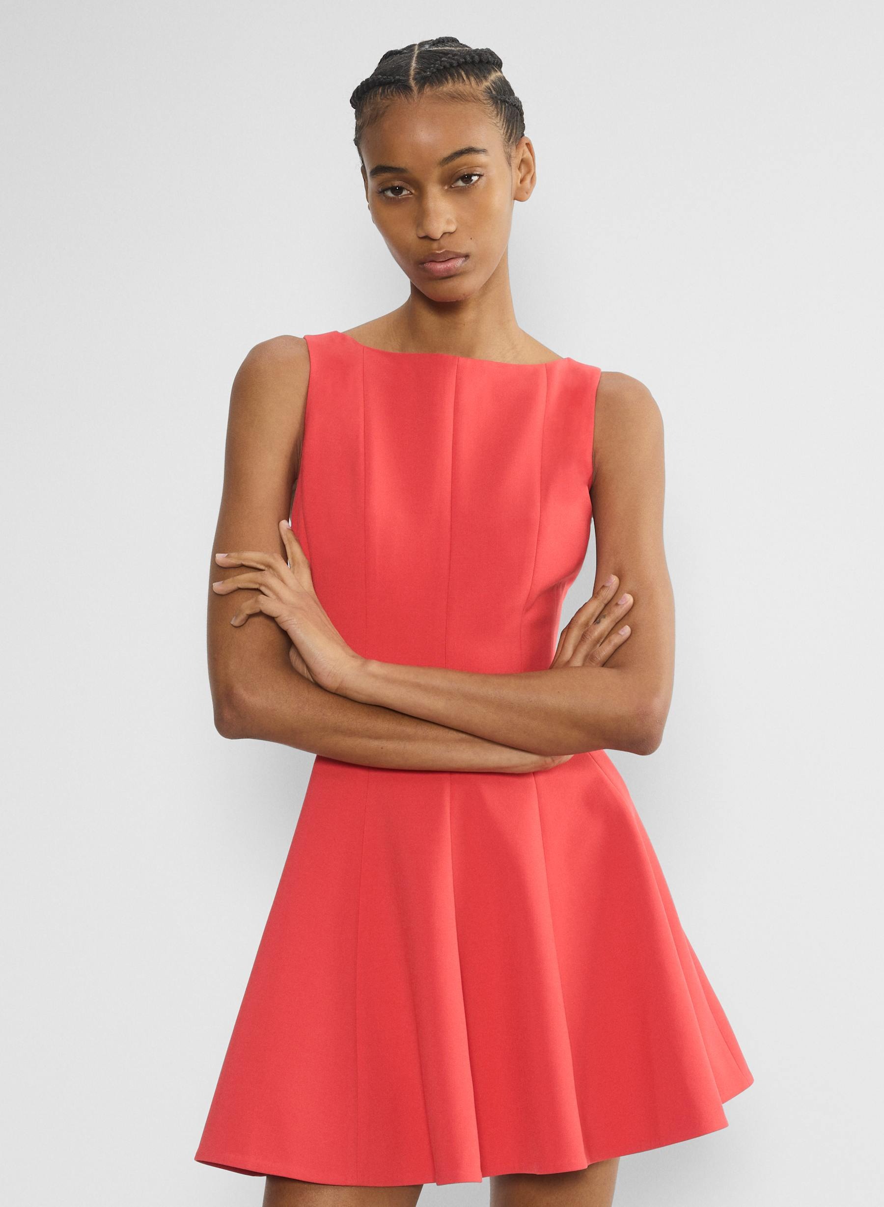 short sleeve mini wrap dress The Seersucker Mini Wrap Dress