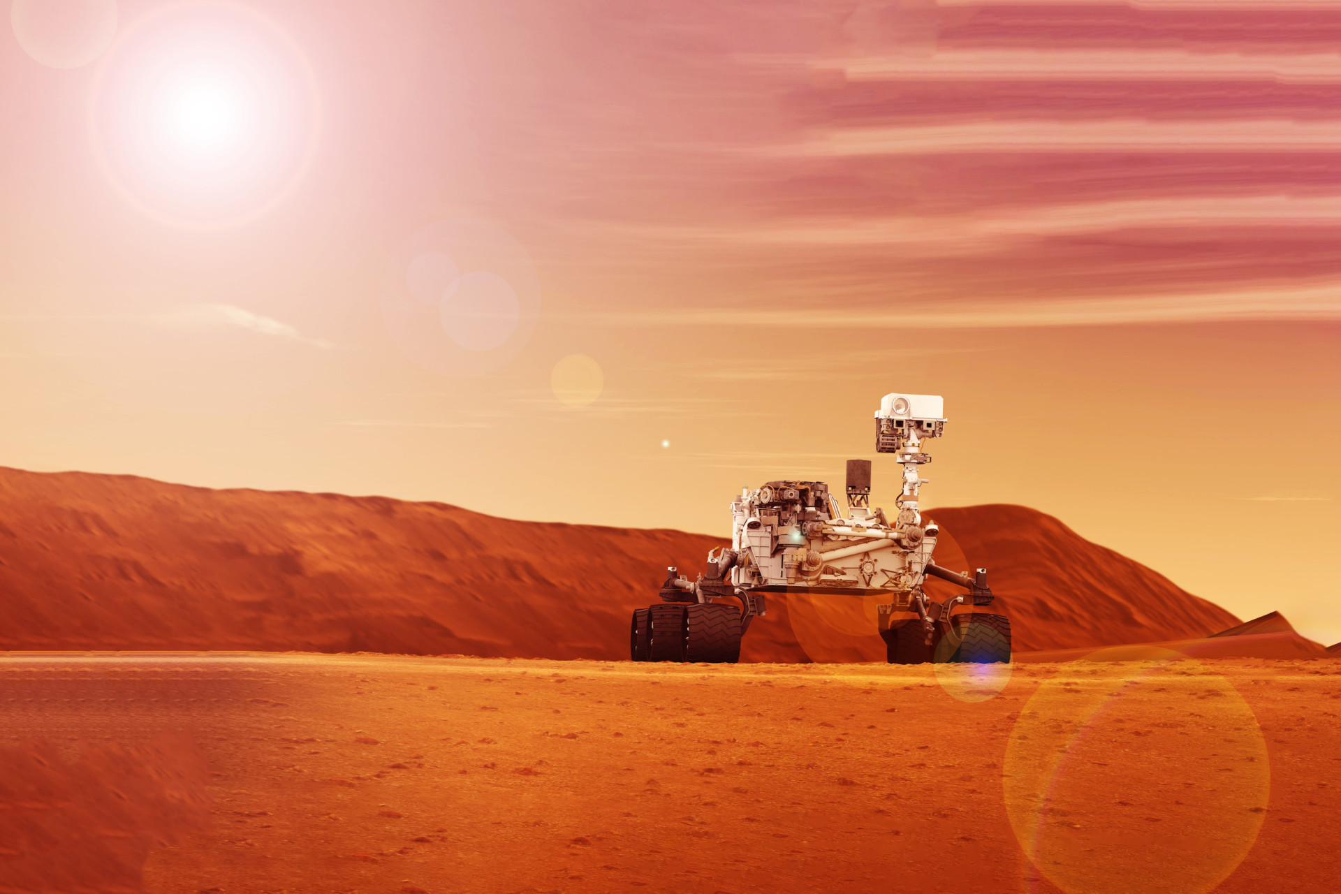 Welche Erklärungen gibt es für das Rot des Mars?